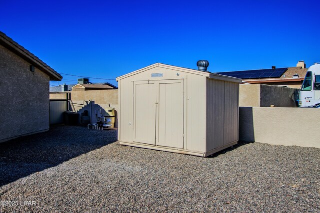 view of outdoor structure