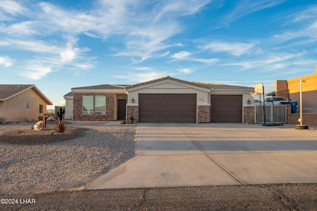 view of front of house featuring a garage