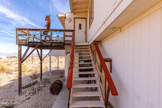 view of stairs