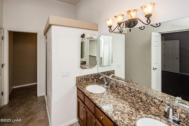 bathroom with vanity