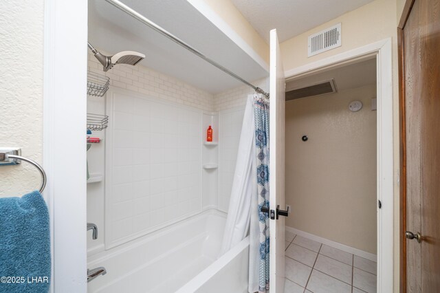 913 Thunderbolt Ave, Lake Havasu City, AZ 86406 - bathroom with tile patterned floors and shower / bathtub combination with curtain