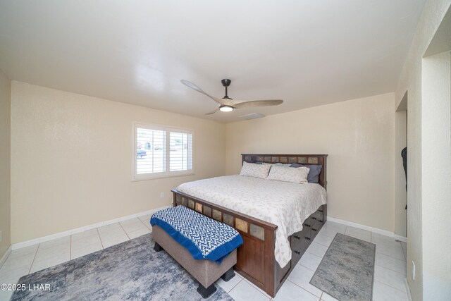 913 Thunderbolt Ave, Lake Havasu City, AZ 86406 - bedroom featuring light tile patterned flooring and ceiling fan