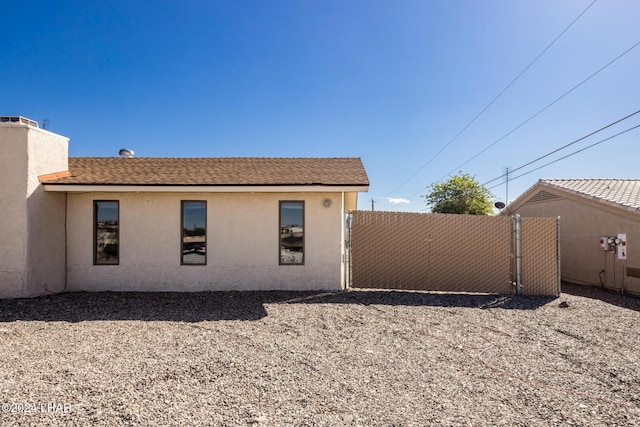 view of rear view of property