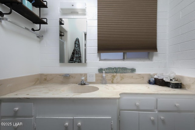 bathroom featuring vanity