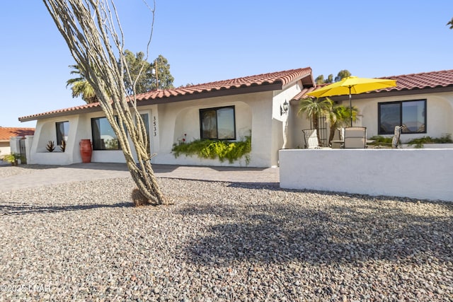 view of rear view of property