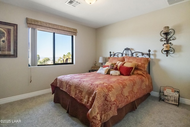 bedroom featuring carpet