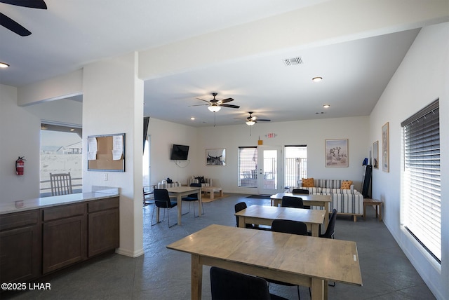 view of dining area