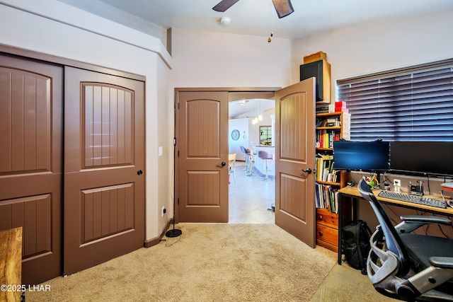 2930 Poseidon Ln, Lake Havasu City, AZ 86404 - office space with a ceiling fan and carpet flooring