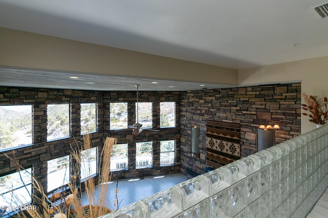 living room featuring hardwood / wood-style flooring