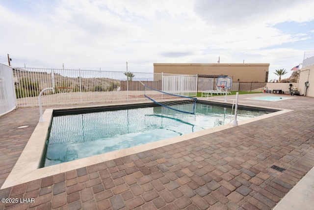 pool featuring fence