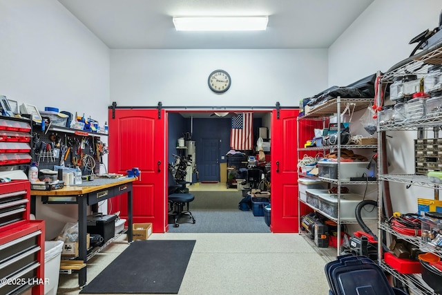 view of storage room