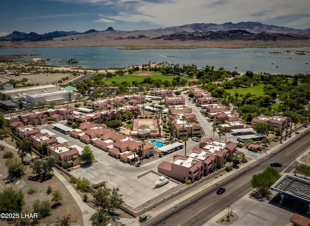 1650 S Smoketree Ave Unit 168, Lake Havasu City, AZ 86403 - aerial perspective of suburban area featuring a water and mountain view