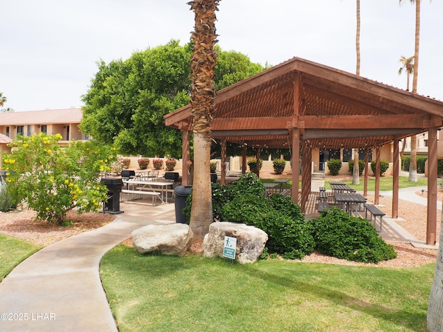 1650 S Smoketree Ave Unit 168, Lake Havasu City, AZ 86403 - view of community featuring a gazebo, a yard, and a patio