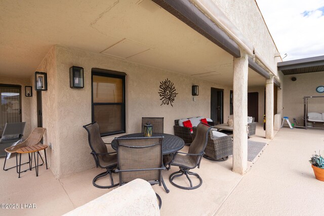 view of patio / terrace featuring outdoor dining space