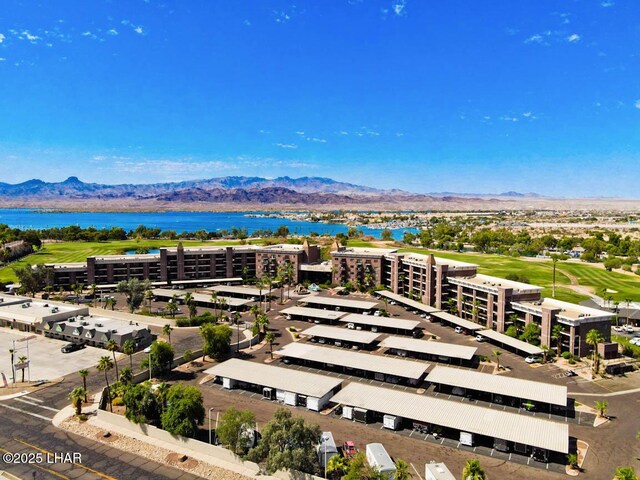 777 Harrah Way Unit 524, Lake Havasu City, AZ 86403 - drone / aerial view featuring a water and mountain view