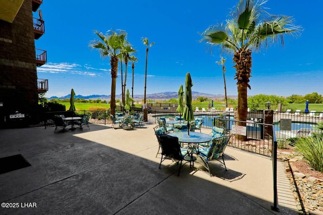 777 Harrah Way Unit 524, Lake Havasu City, AZ 86403 - view of patio / terrace with a mountain view
