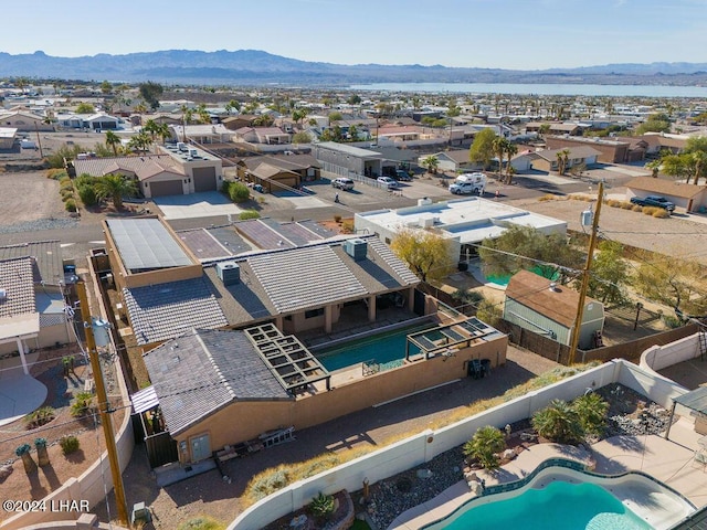 bird's eye view featuring a mountain view