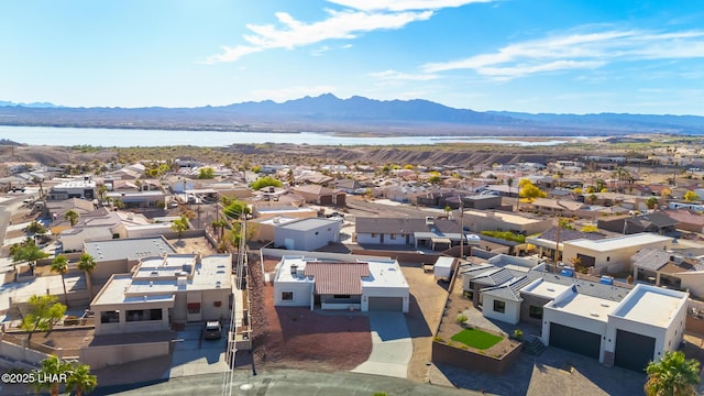1921 Burgundy Ln, Lake Havasu City, AZ 86404 - birds eye view of property with a residential view and a water and mountain view