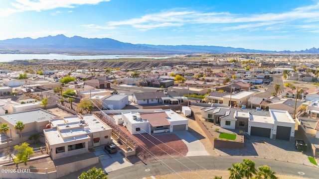 1921 Burgundy Ln, Lake Havasu City, AZ 86404 - birds eye view of property featuring a water and mountain view and a residential view
