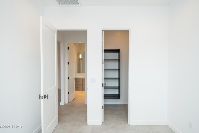 closet featuring visible vents