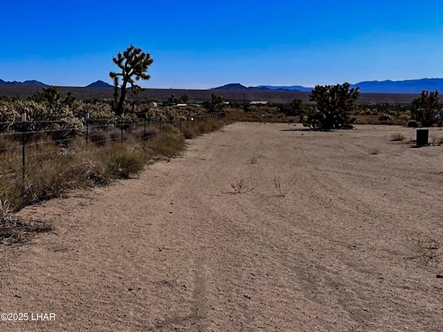 11658 Sherry Rd, Yucca, AZ 86438 - mountain view featuring a rural view