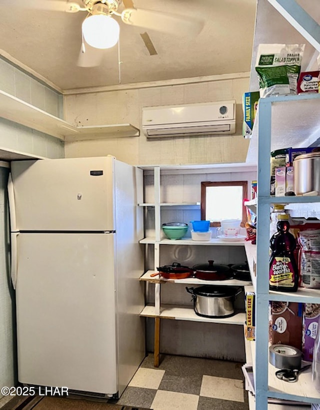 11658 Sherry Rd, Yucca, AZ 86438 - storage featuring a ceiling fan and a wall mounted AC