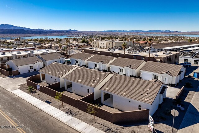 2080 Swanson Ave Unit F, Lake Havasu City, AZ 86403 - aerial view with a water and mountain view and a residential view