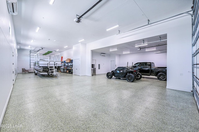 816 Isola Bella Loop, Lake Havasu City, AZ 86403 - garage featuring a garage door opener and an AC wall unit