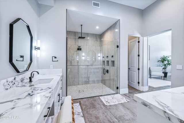 816 Isola Bella Loop, Lake Havasu City, AZ 86403 - bathroom with vanity and a stall shower