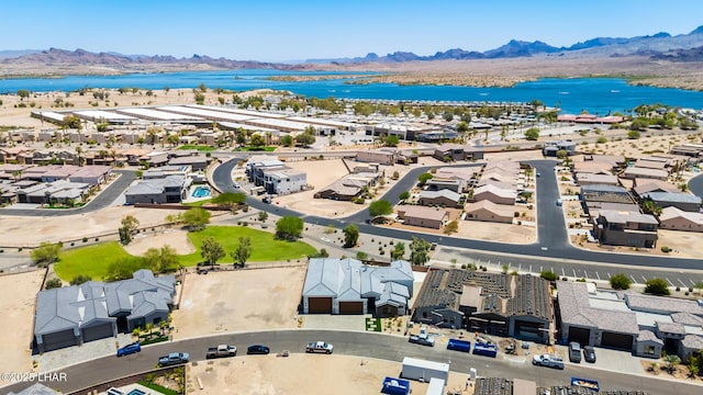 816 Isola Bella Loop, Lake Havasu City, AZ 86403 - aerial perspective of suburban area featuring a water and mountain view
