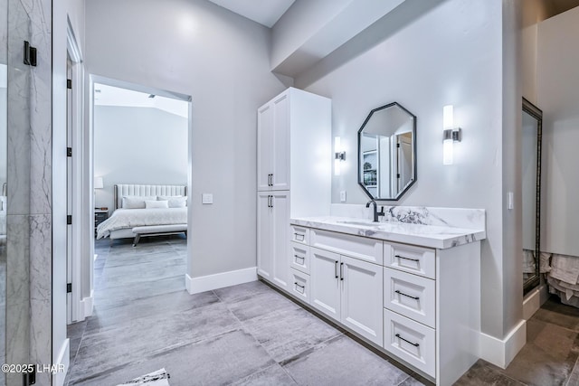 816 Isola Bella Loop, Lake Havasu City, AZ 86403 - ensuite bathroom with vanity and a marble finish shower