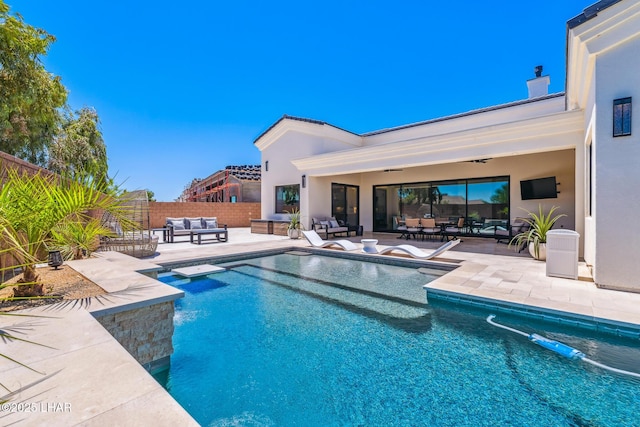 816 Isola Bella Loop, Lake Havasu City, AZ 86403 - view of swimming pool featuring an outdoor living space and a patio