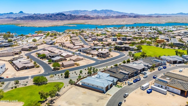 816 Isola Bella Loop, Lake Havasu City, AZ 86403 - aerial perspective of suburban area with a water and mountain view