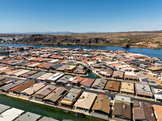 8731 Yaqui, Parker, AZ 85344 - bird's eye view with a residential view and a water and mountain view