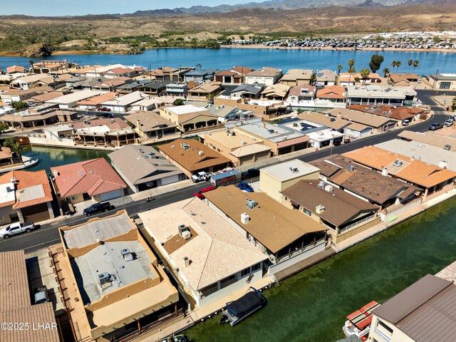8731 Yaqui, Parker, AZ 85344 - birds eye view of property with a water view and a residential view