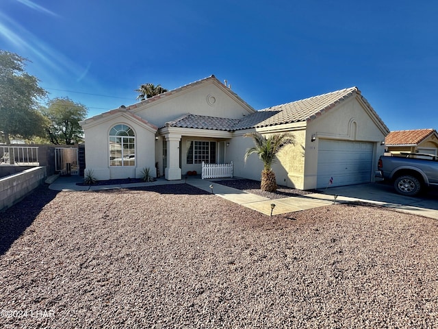 view of front of home featuring a garage