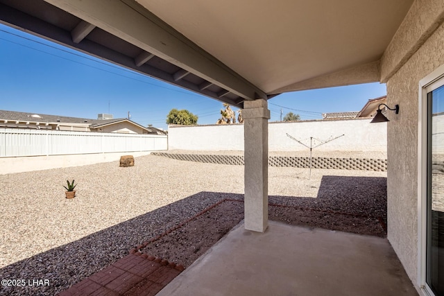 view of patio / terrace featuring a fenced backyard