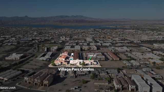2095 Mesquite Ave Unit 27, Lake Havasu City, AZ 86403 - aerial view of property's location with mountains and nearby suburban area
