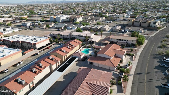 2095 Mesquite Ave Unit 27, Lake Havasu City, AZ 86403 - aerial view of residential area featuring mountains and a pool area