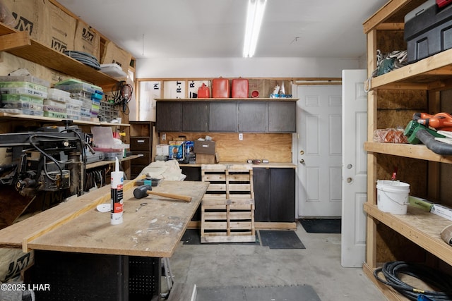 view of storage area