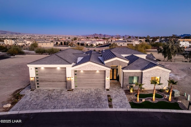 view of front of house featuring a garage