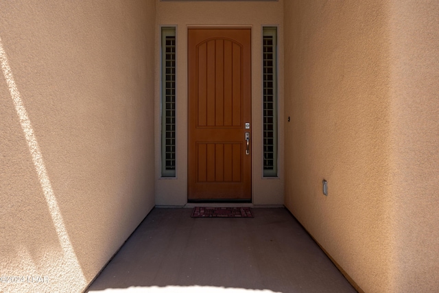 view of entrance to property