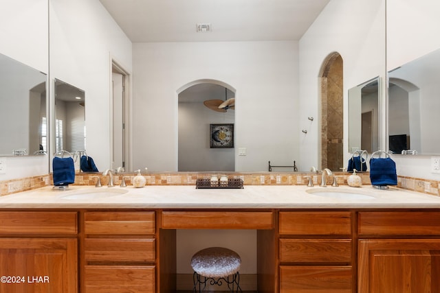 bathroom featuring vanity