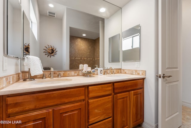 bathroom with vanity