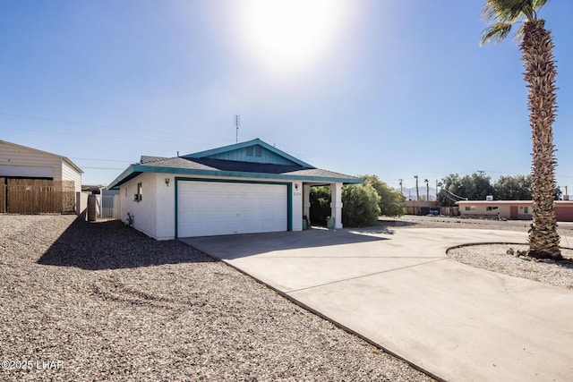 view of front of house featuring a garage