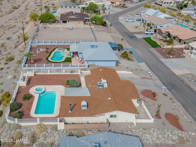 drone / aerial view featuring a residential view