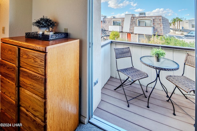 view of balcony