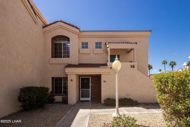 1650 Smoketree Ave S Unit 175, Lake Havasu City, AZ 86403 - view of front of home featuring stucco siding and a tile roof