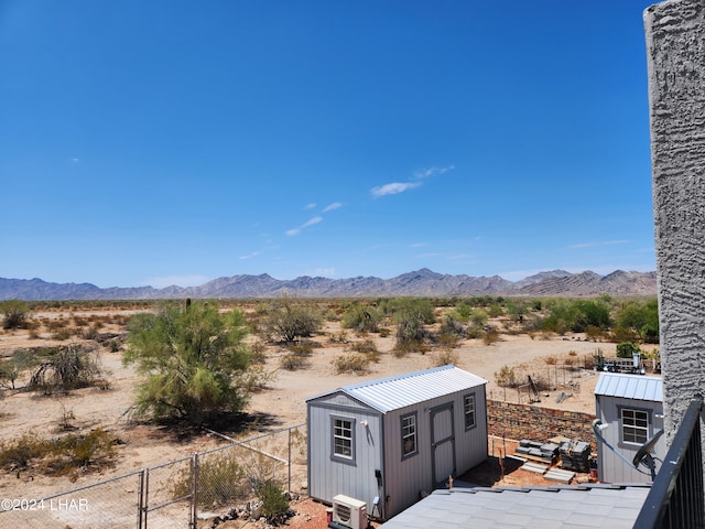 view of mountain feature featuring a desert view