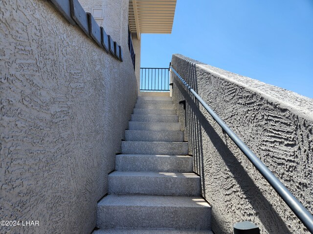 view of stairway